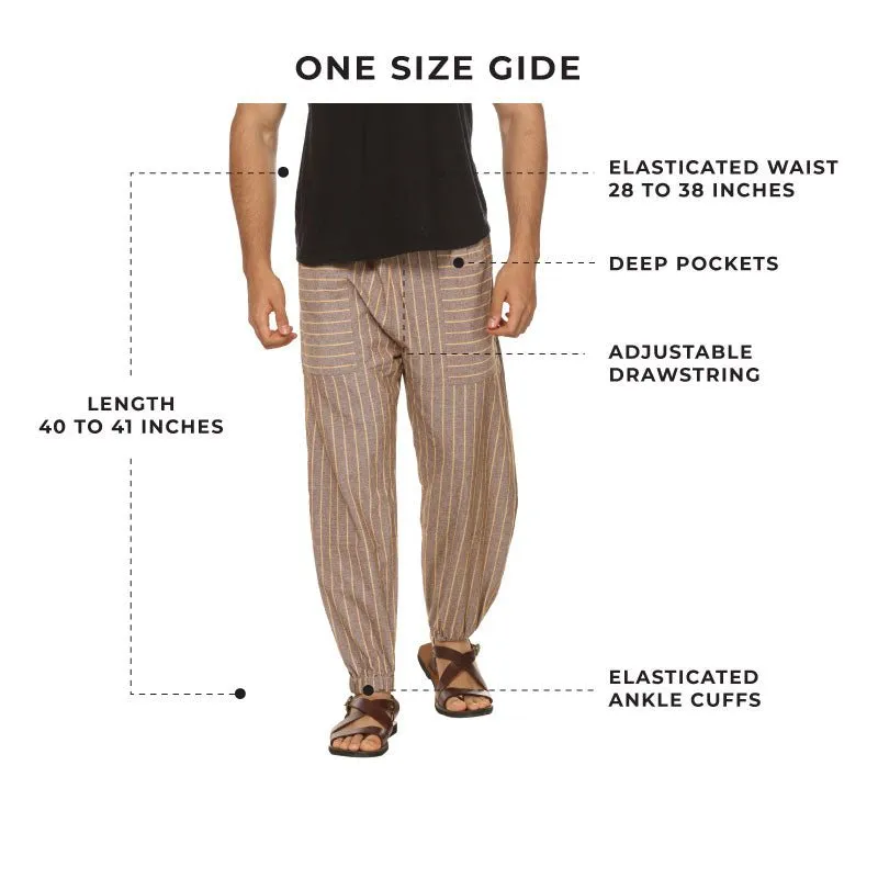 Men's Hopper | Brown Stripes | Fits Waist Sizes 28 to 38 Inches