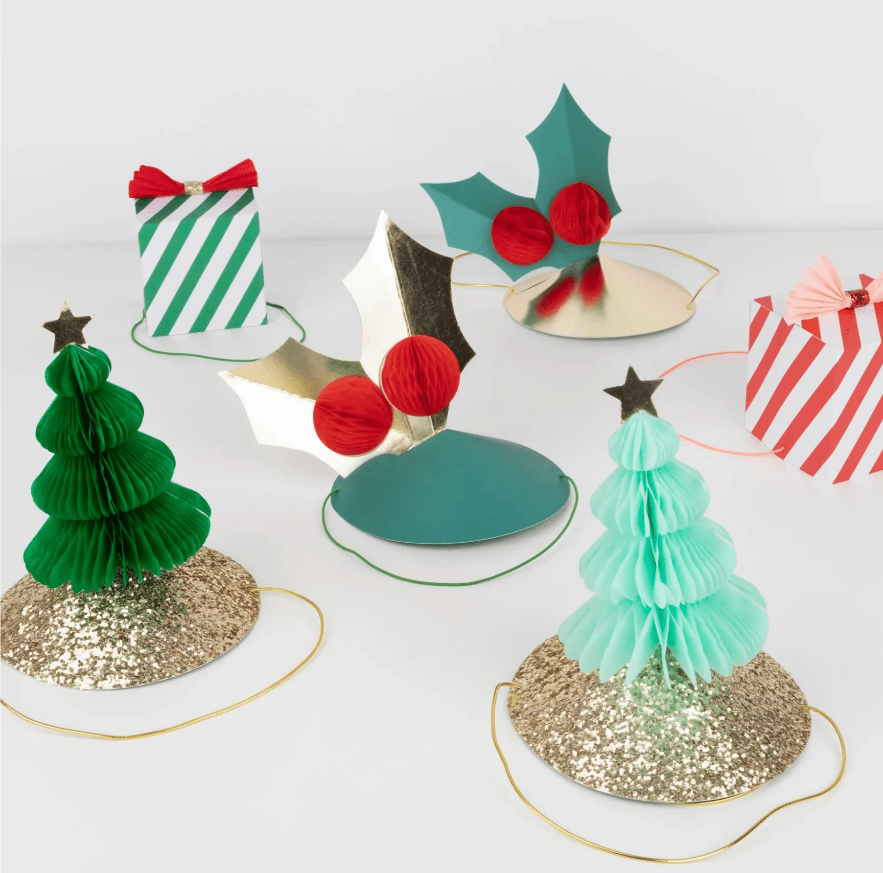 Mixed Christmas Party Hats (Set 6)