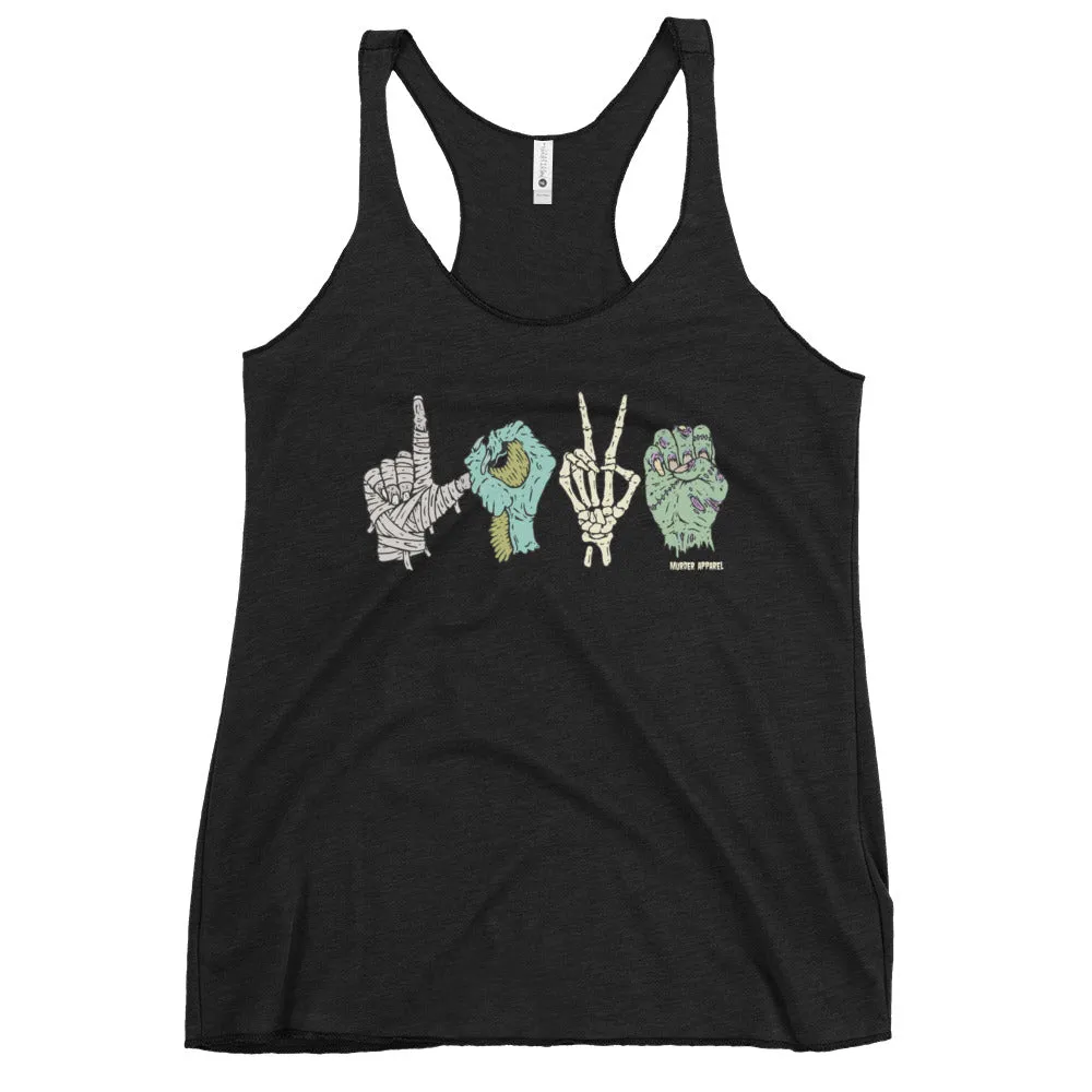 Monster Love Sign Language Tank