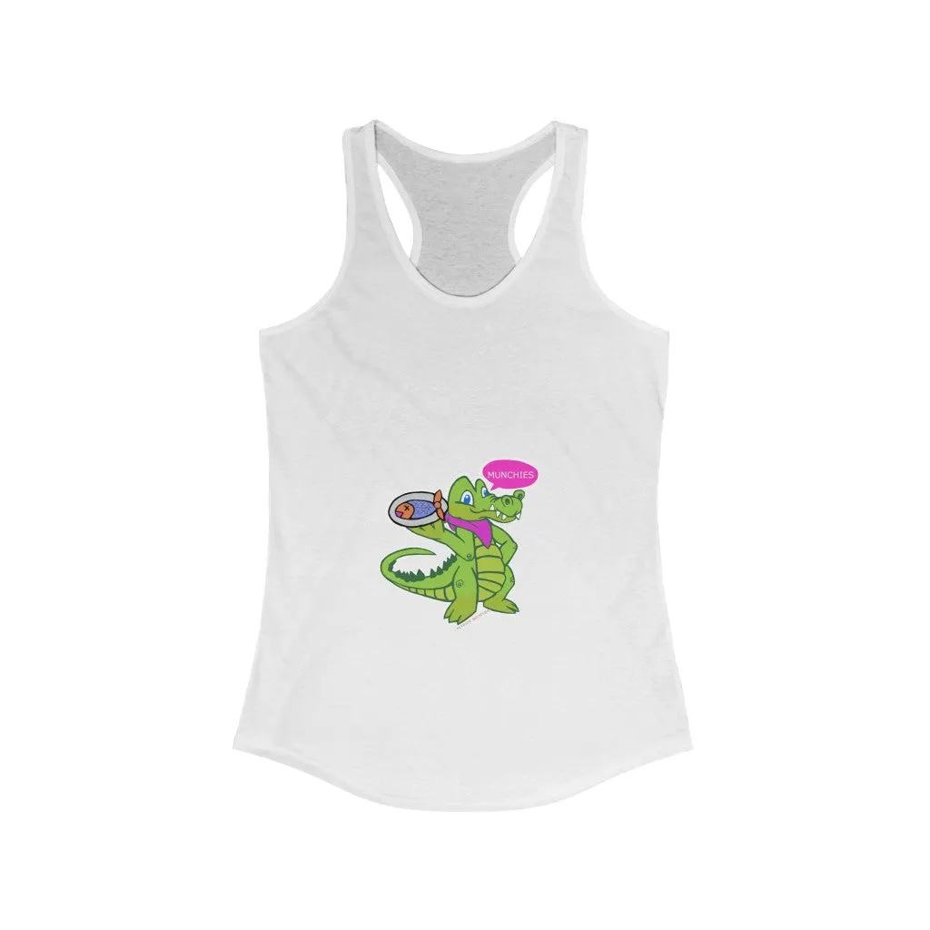 Munchies the Crocodile Women's Ideal Racerback Tank