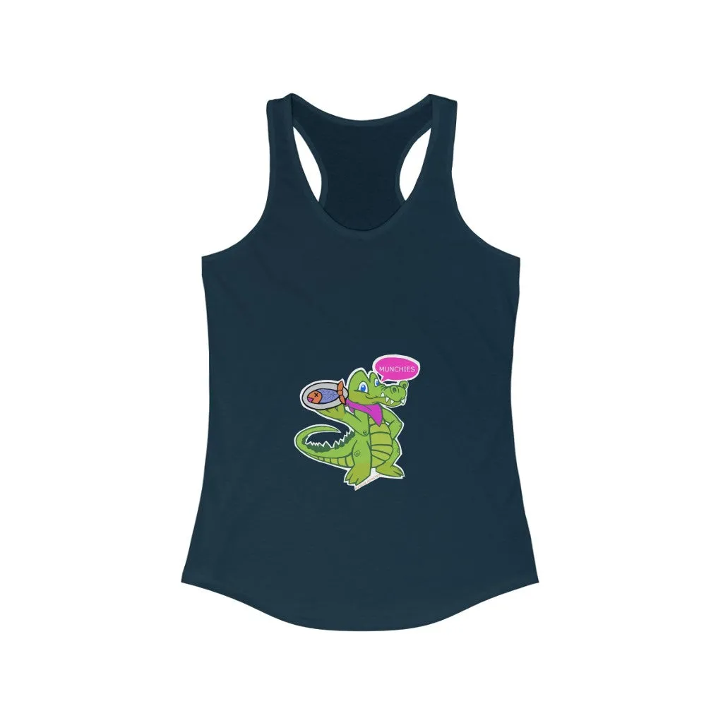 Munchies the Crocodile Women's Ideal Racerback Tank