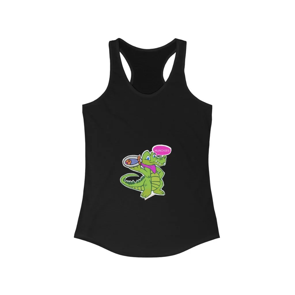 Munchies the Crocodile Women's Ideal Racerback Tank