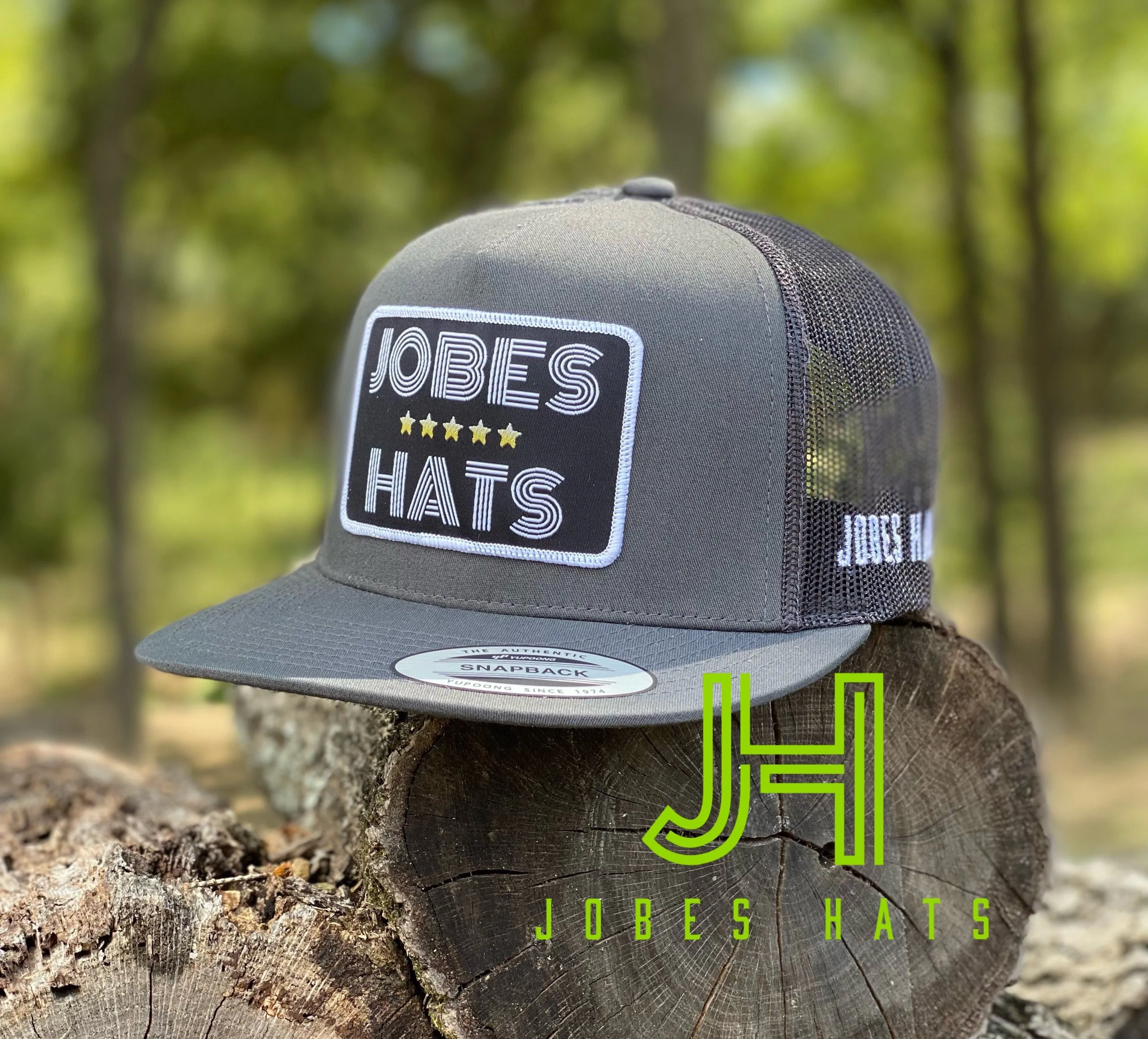 New 2021 Jobes Cap-All Grey 5 Gold Stars patch