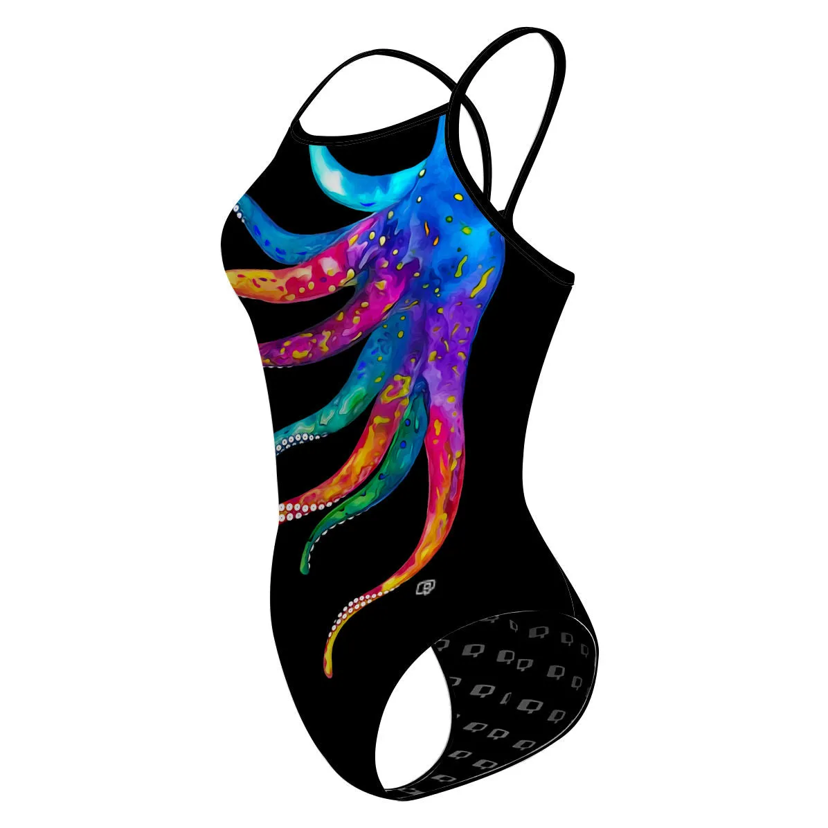 Octopus Squeeze - Skinny Strap Swimsuit