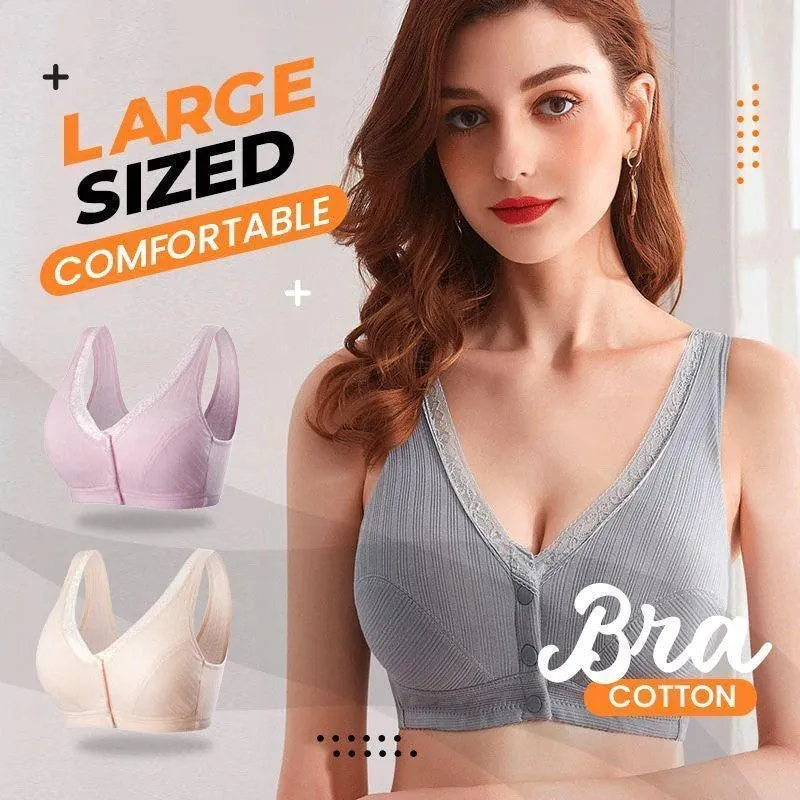 OCW Comfortable Cotton Big Size Seamless Breathable Soft Full Cup Bras