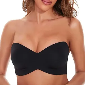 OCW Strapless Push Up Bra Convertible Seamless Plus Size Bandeau