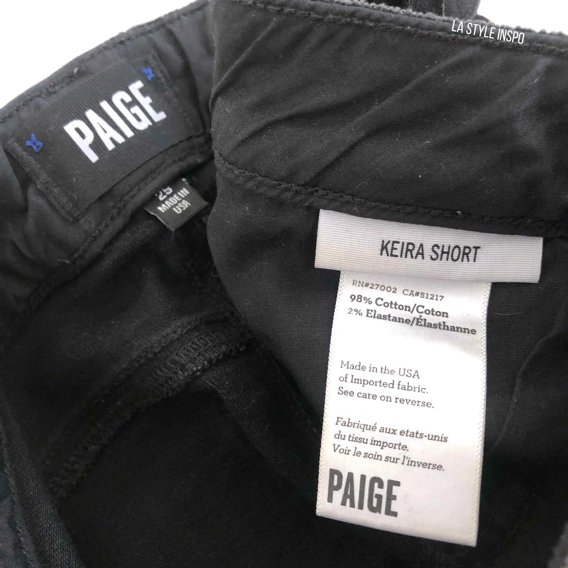 PAIGE Keira Jean Shorts Metal As seen on Rosie Huntington-Whiteley Size 25