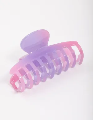 Pink & Purple Gradient Hair Claw Clip