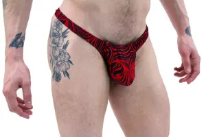 Shop Men's Red and Black Cappuccino Thong