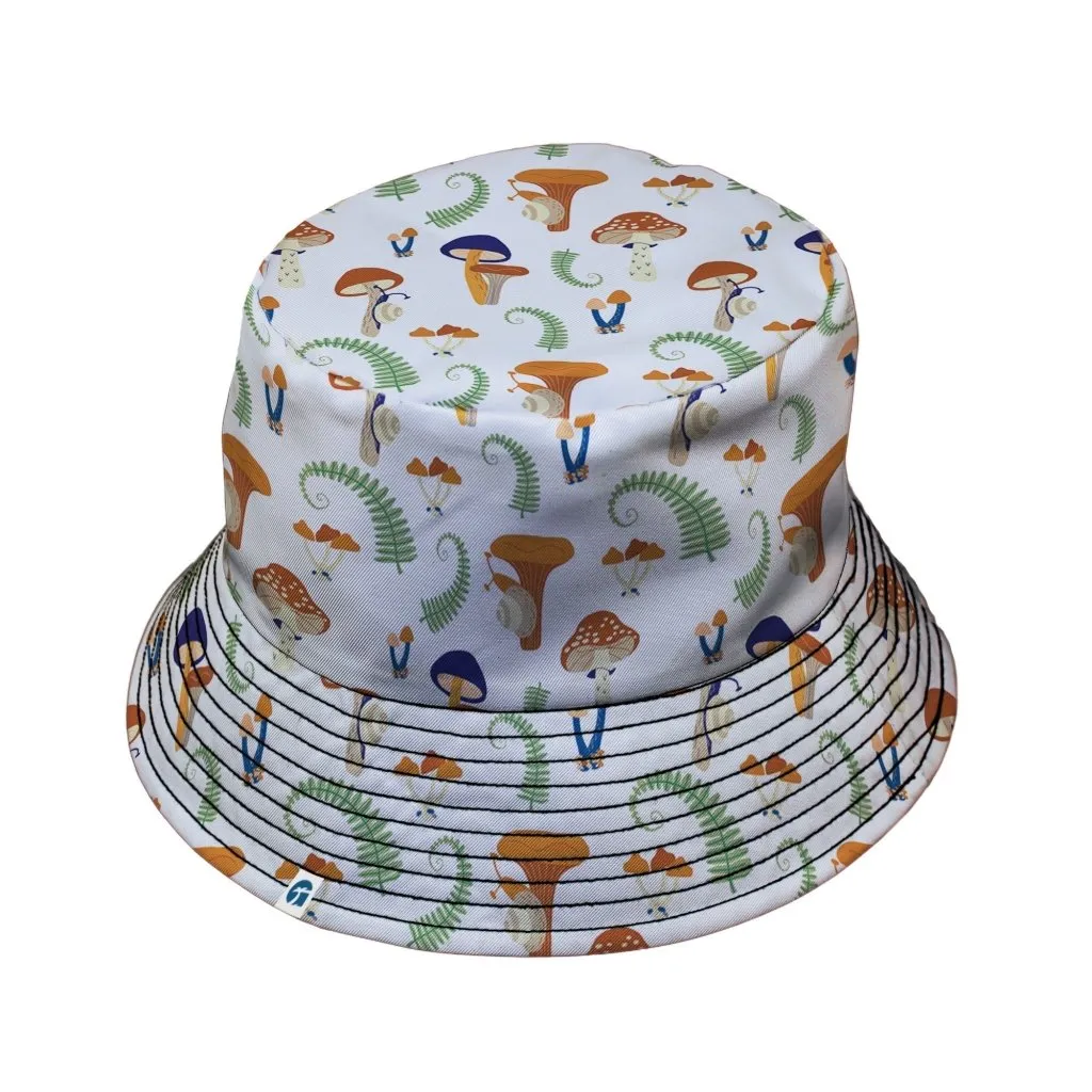 Snails and Mushrooms Botany Bucket Hat