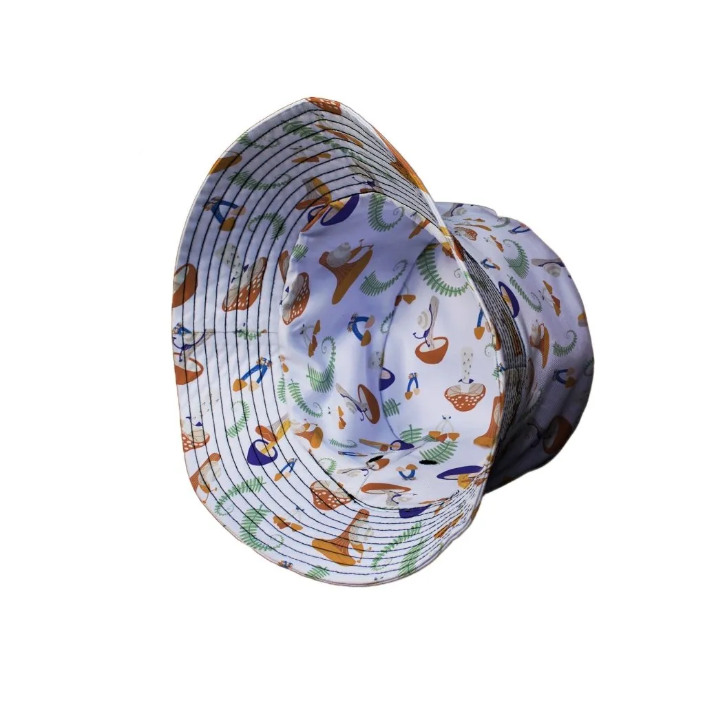 Snails and Mushrooms Botany Bucket Hat