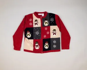 Snowmen In A Circle-Small Christmas Sweater