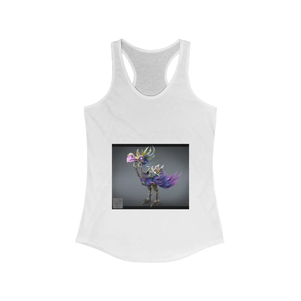 Squawkers the Ostrich Mount Women's Ideal Racerback Tank