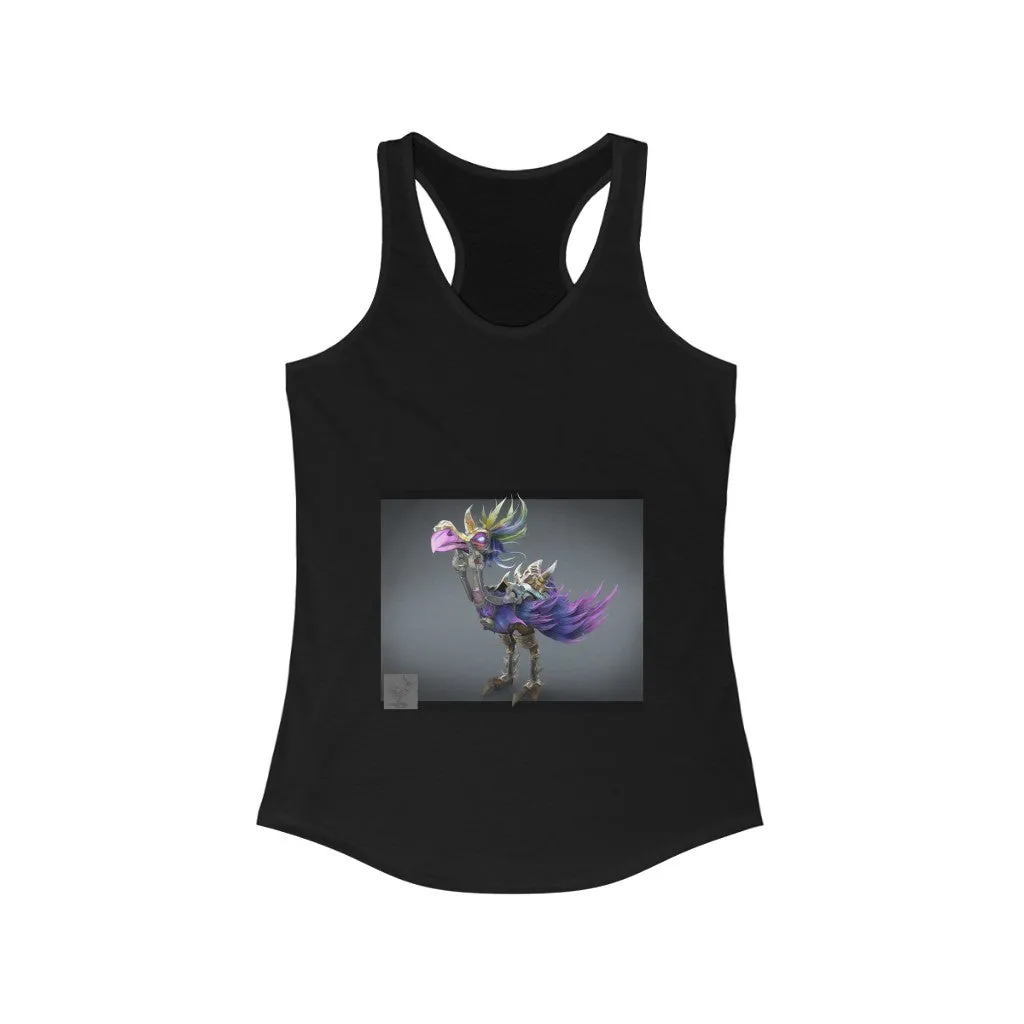 Squawkers the Ostrich Mount Women's Ideal Racerback Tank