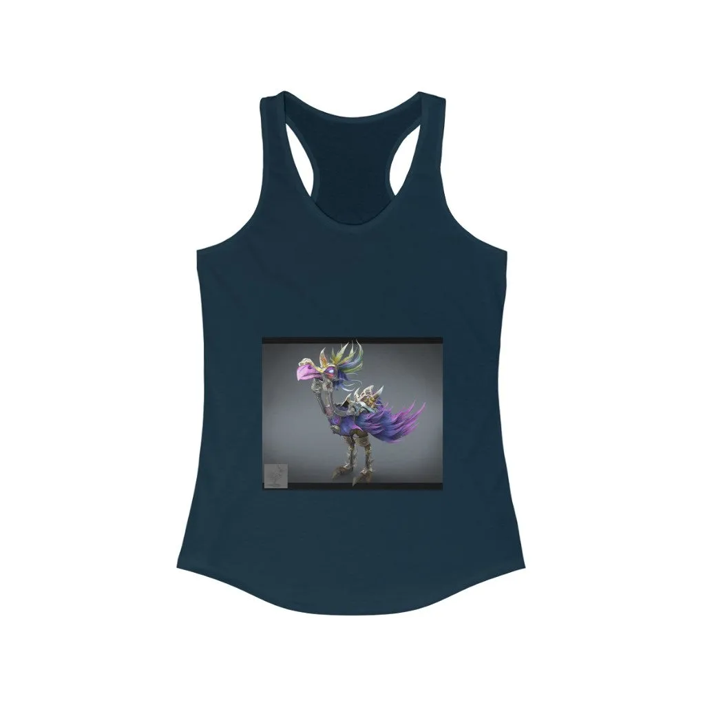 Squawkers the Ostrich Mount Women's Ideal Racerback Tank