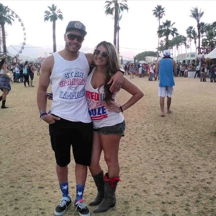 STAR SPANGLED HAMMERED TANK TOP