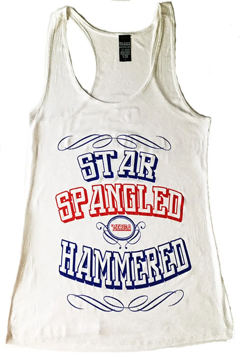 STAR SPANGLED HAMMERED TANK TOP