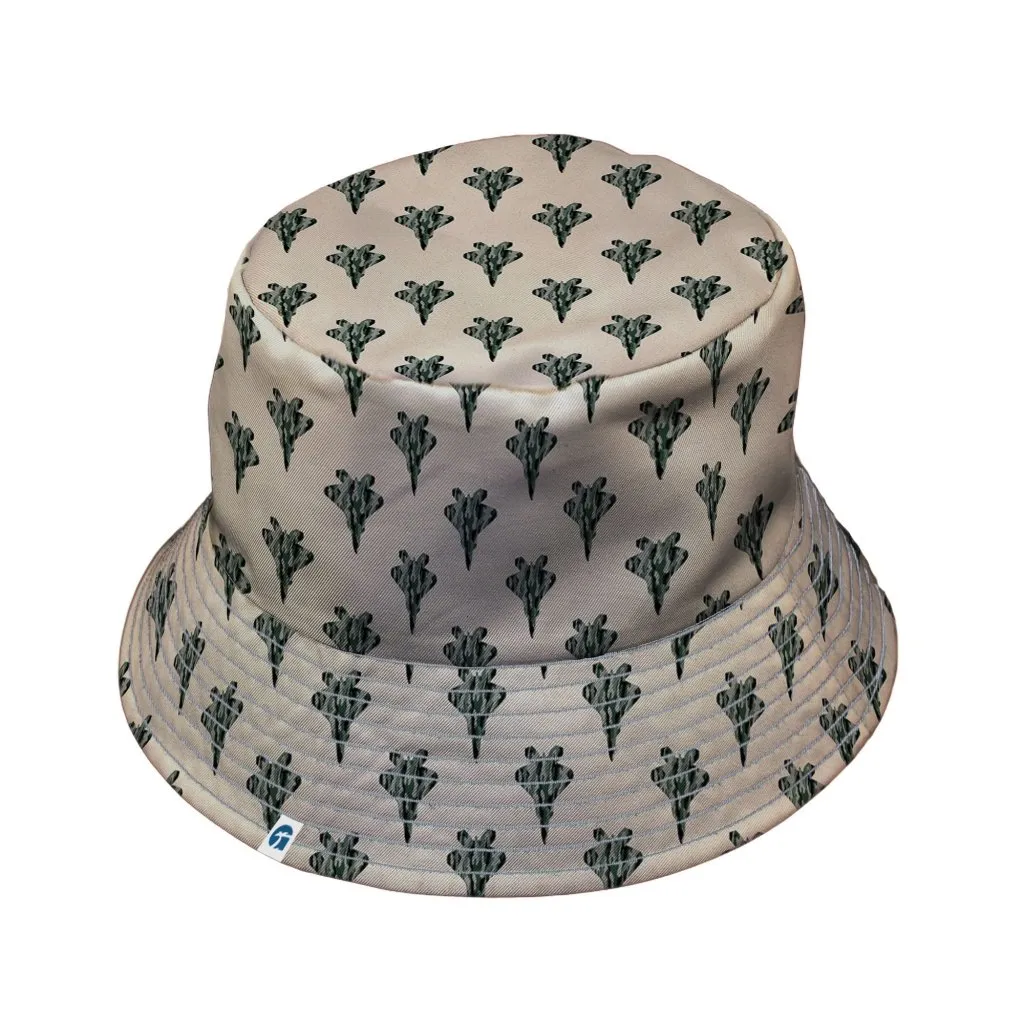 Stealth Fighters Tan Aviation Light Blue Bucket Hat