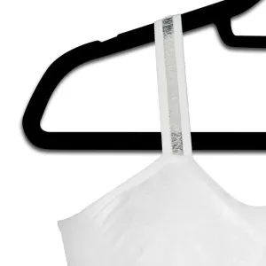 strap-its Plus size Basic Bra (attached strap)- White Bra/Sheer Strap