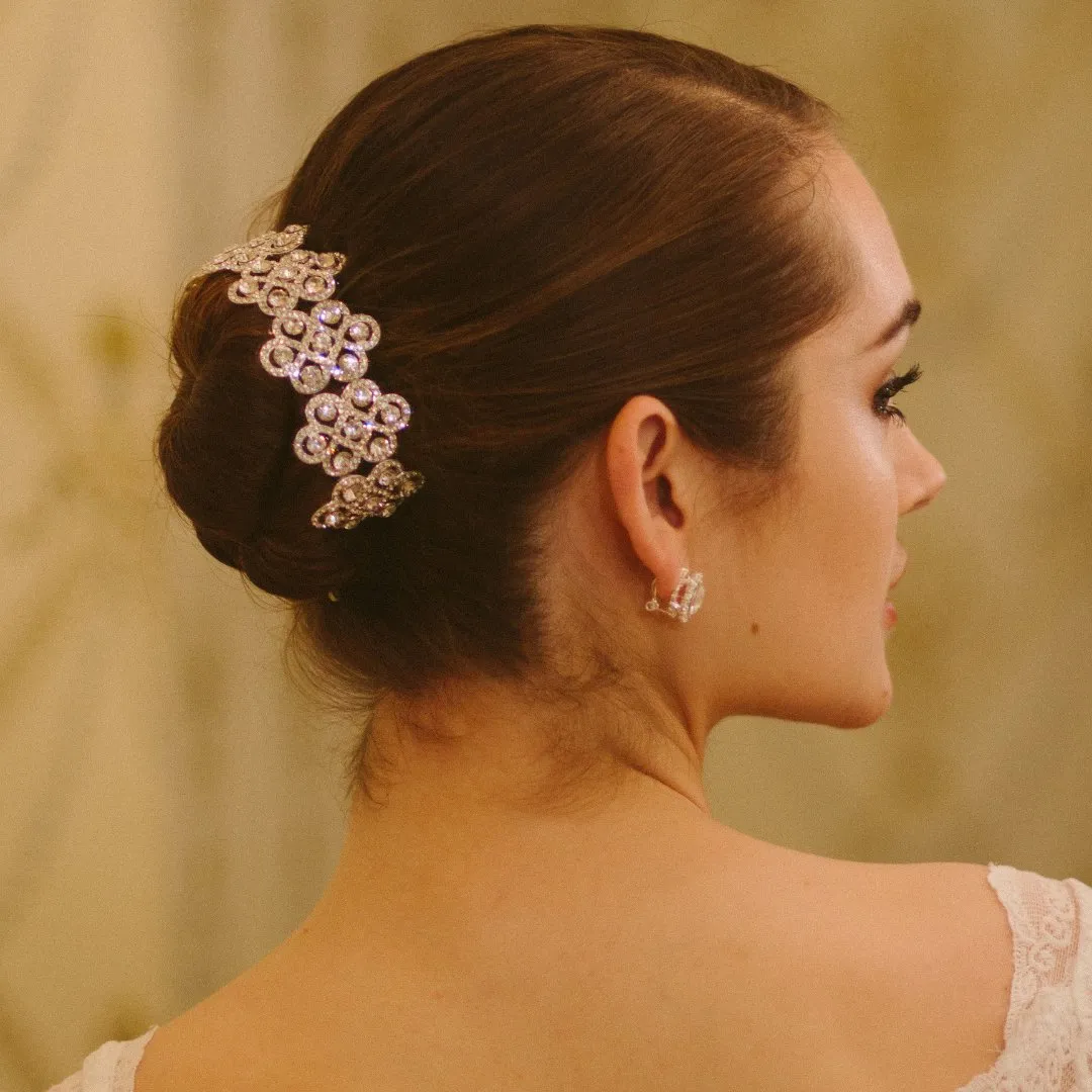 Stretch Hair Bun Bracelet -  Flower Bouquet