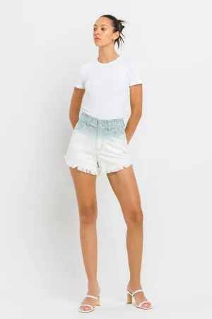 Super High Rise Paperbag Waistband Ombre Shorts