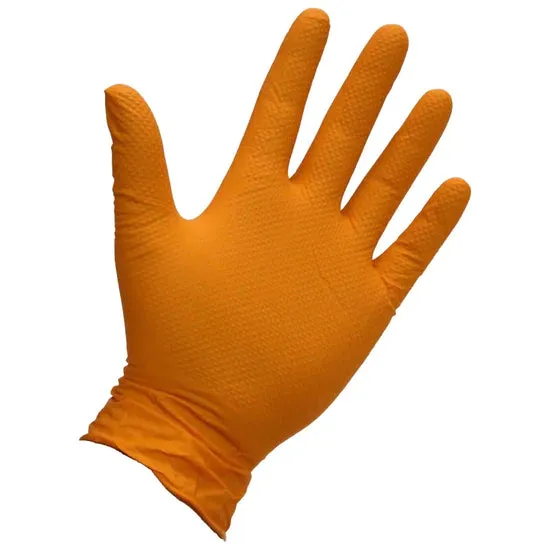 Tuffgrip 'Diamond Grip' Orange Nitrale Glove 50pk