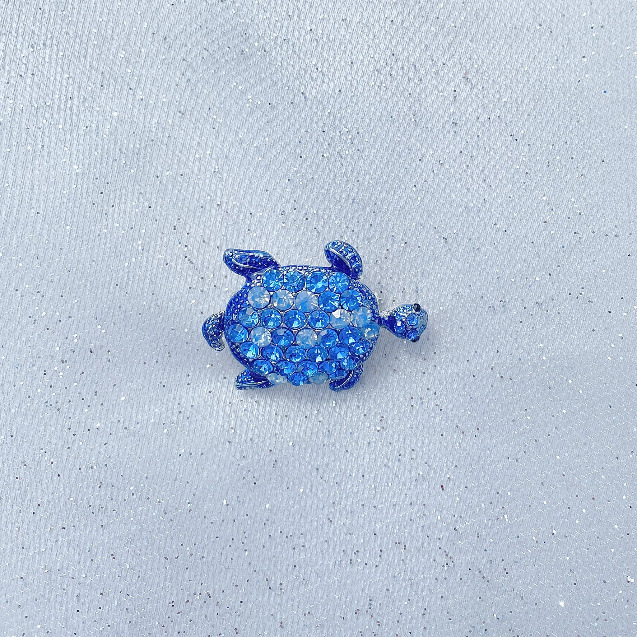 Turtle Brooch Blue Brooch