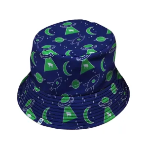 UFO Cow Abduction Bucket Hat