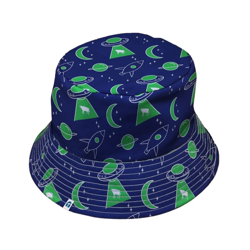 UFO Cow Abduction Bucket Hat