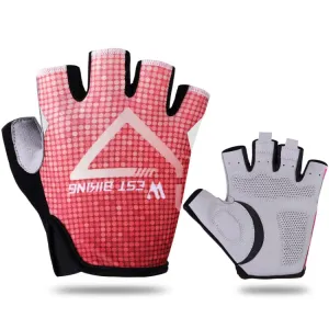 WEST BIKING YP0211215 Riding Gloves Summer Half Finger Breathable Outdoor Cycling Gloves, Size: M(Red)