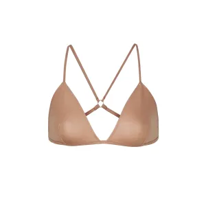 WET JERSEY TRIANGLE BRALETTE | SIENNA