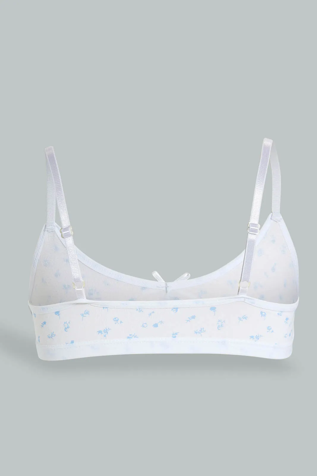 White And Blue Seamless Bra (Pack of 2)