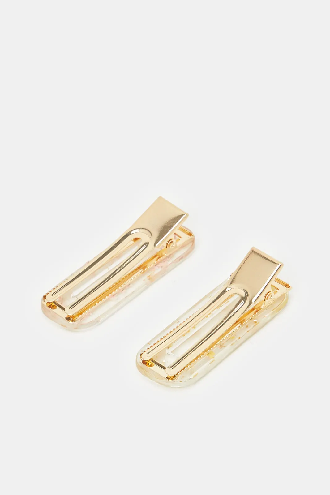 Women Gold Embellished Hair Clip (2 Piece)