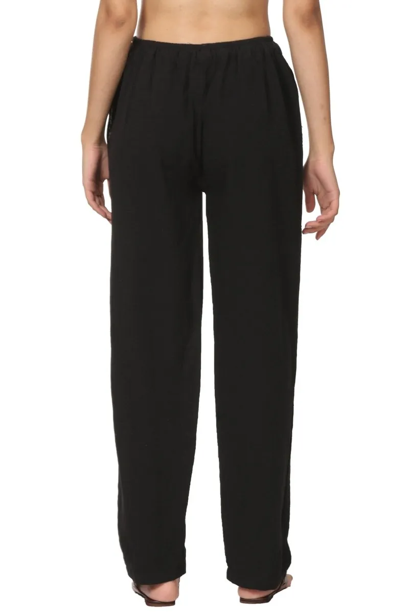 Women's Lounge Pant | Black | Fits Waist Size 28" to 36"