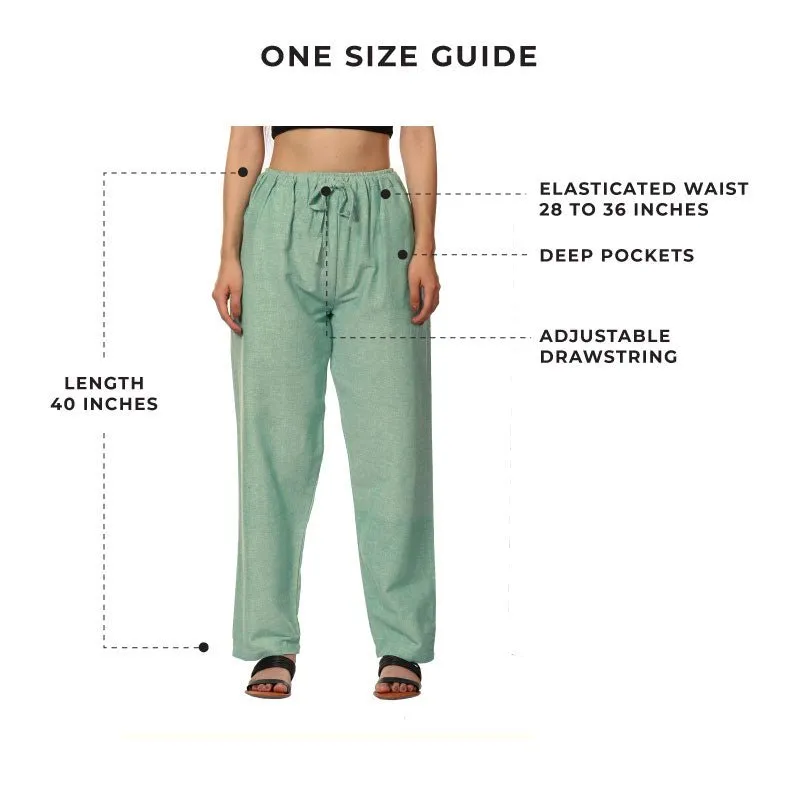 Women's Lounge Pants | Sea Green | Fits Waist Size 28" to 36"