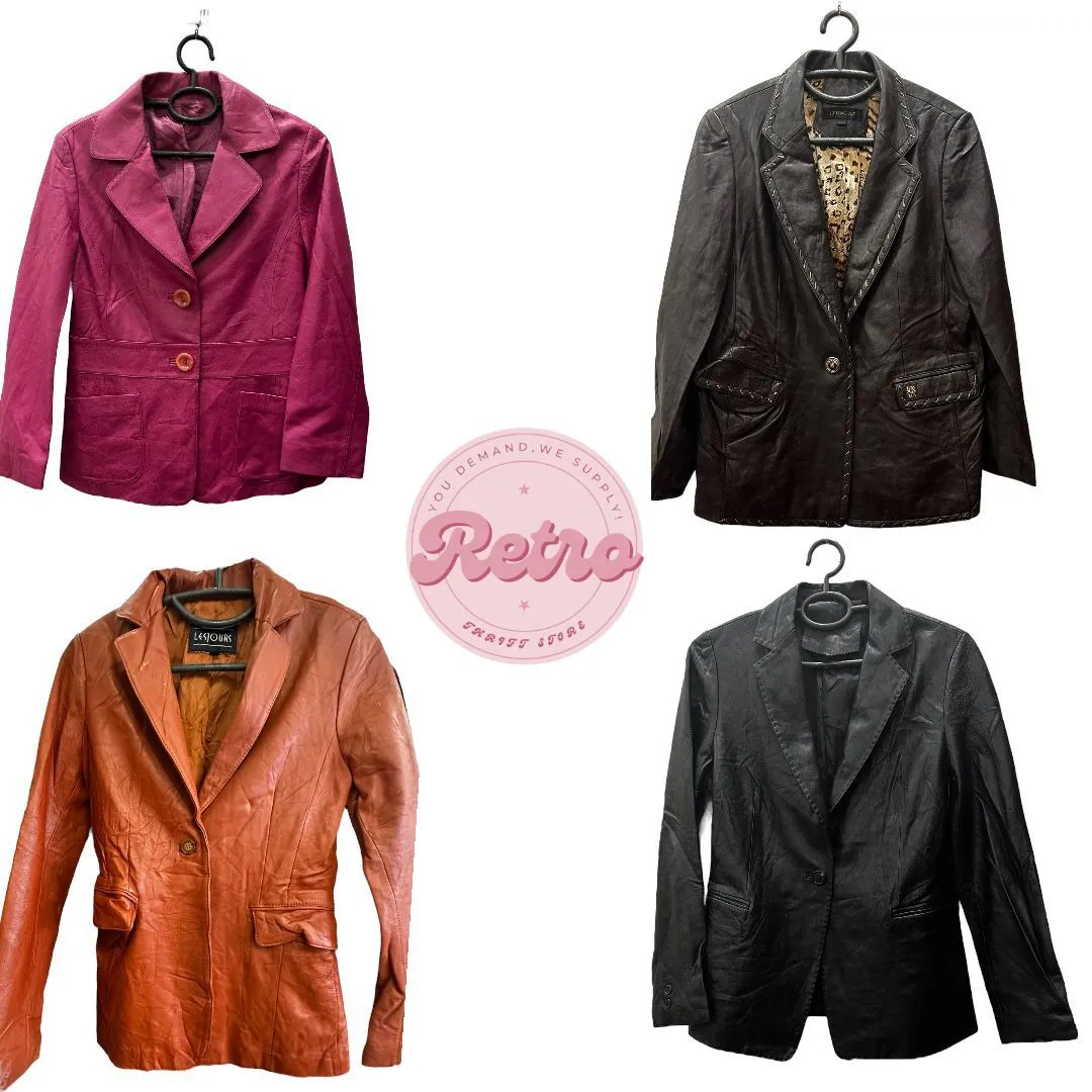 Y2K Leather Blazer/Jackets 10 pcs