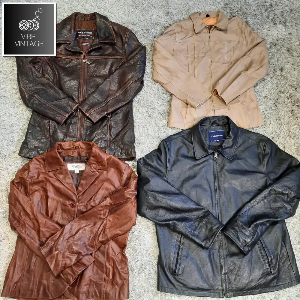 Y2K LEATHER STRUCTURED JACKETS - 12 PCS